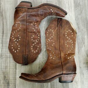 Boulet Studded Heeled Boots 9 C Made in Canada